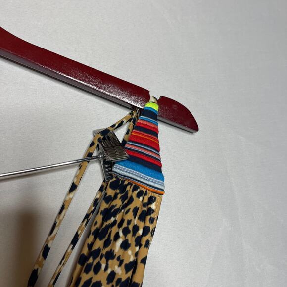 Mara Hoffman leopard front twist one piece swimsuit sz S - Picture 4 of 5